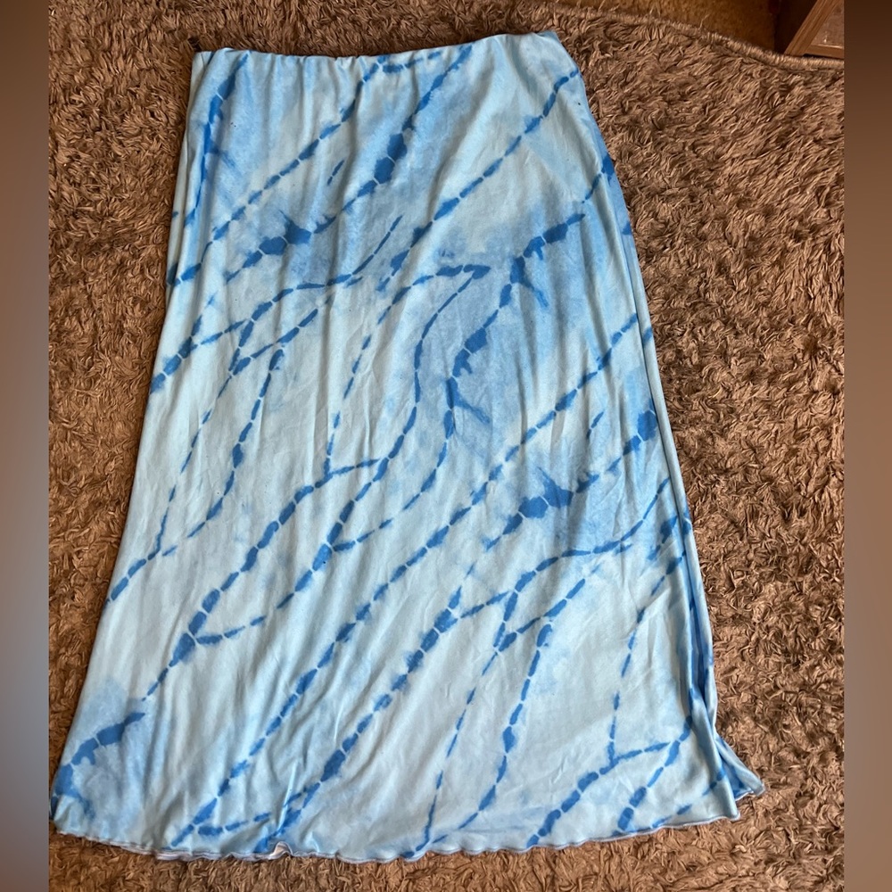 Long Blue Skirt